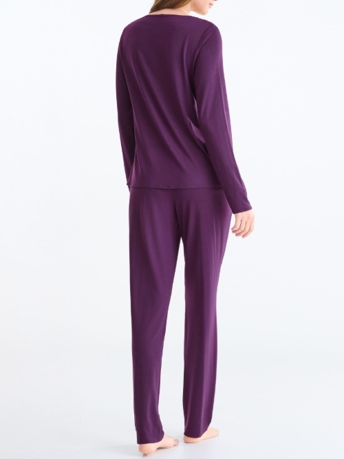 Lisca Nachtmode Velvet violet pyjama