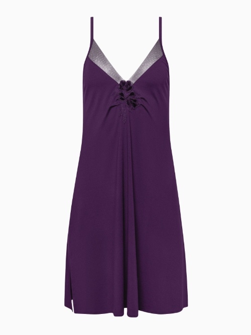 Lisca Nachtmode Velvet violet chemise de nuit
