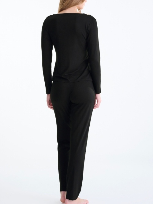 Lisca Nachtmode Tania noir pyjama