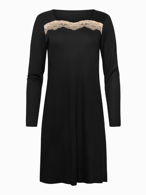 Lisca Nachtmode Tania noir chemise de nuit