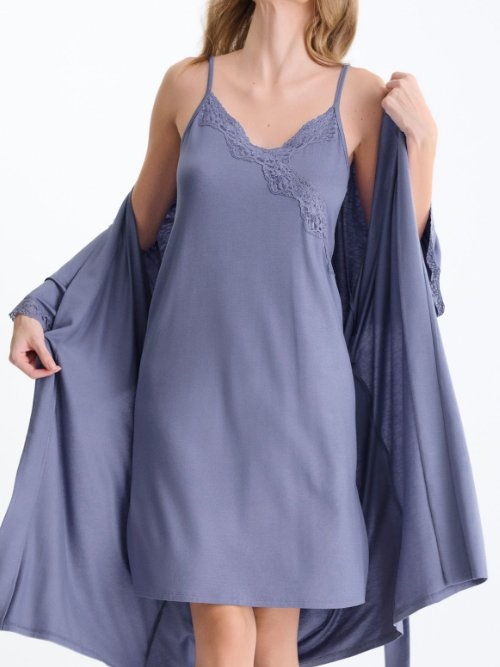 Lisca Nachtmode Tania lavande chemise de nuit