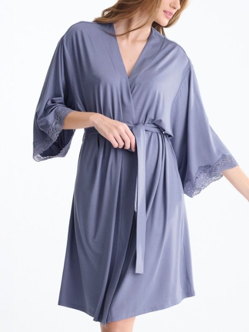 Lisca Nachtmode Tania lavande kimono