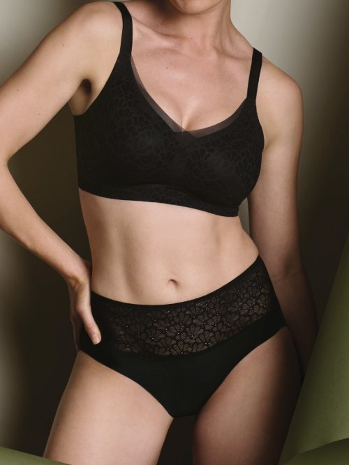 Anita Essential noir soutien-gorge sans armatures en dentelle
