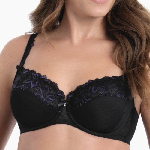 Rosa Faia Suzette noir soutien-gorge sans forme