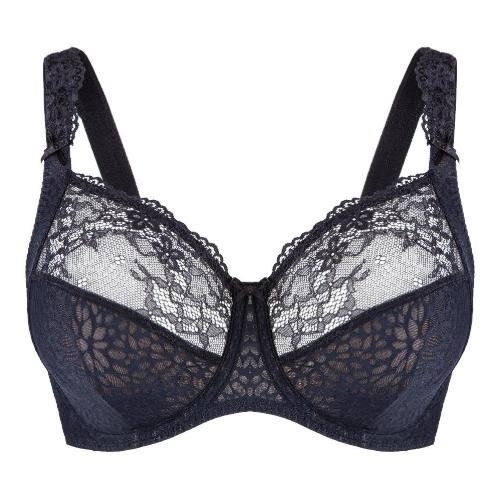 LingaDore Quotidien Uni Fit Plus Bra noir/poudre soutien-gorge sans forme