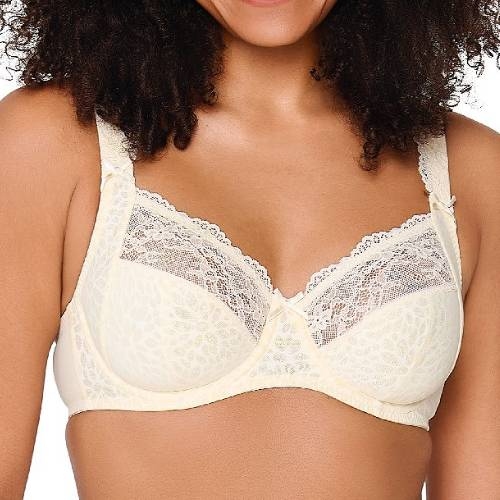 LingaDore Quotidien Uni Fit Plus Bra ivoire soutien-gorge sans forme