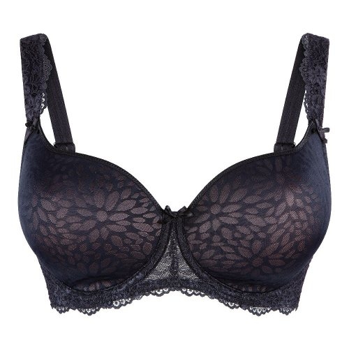LingaDore Quotidien Uni Fit Plus Bra noir/poudre soutien-gorge rembourré