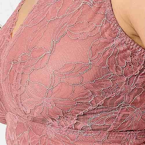 LingaDore Quotidien Basic vieux rose soutien-gorge sans armatures en dentelle