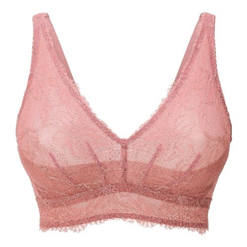 LingaDore Quotidien Basic vieux rose soutien-gorge sans armatures en dentelle