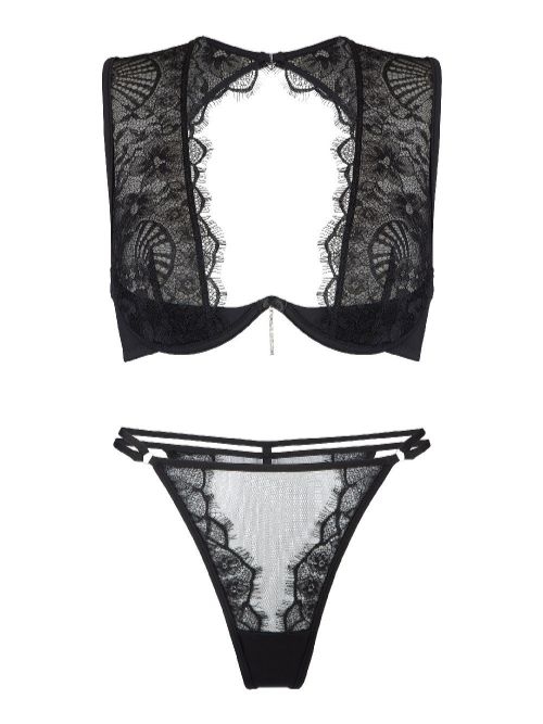LingaDore Black Boudoir noir set