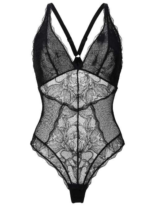 LingaDore String Body noir corselet