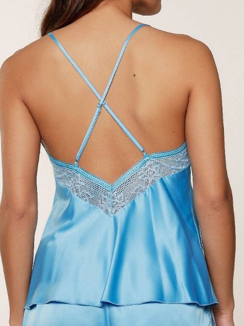 LingaDore Night 7804 blue top spaghetti
