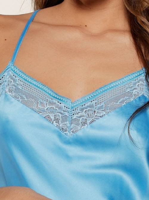LingaDore Night 7804 blue top spaghetti