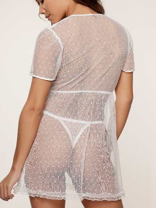 LingaDore Night 7809 blanc cassé chemise de nuit
