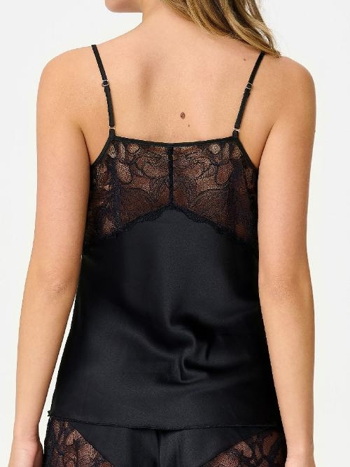 LingaDore Night 8501 noir top spaghetti