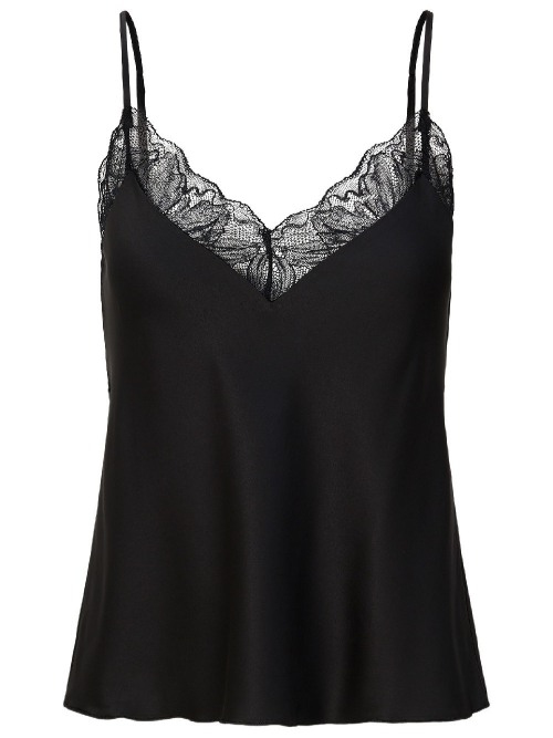 LingaDore Night 8501 noir top spaghetti