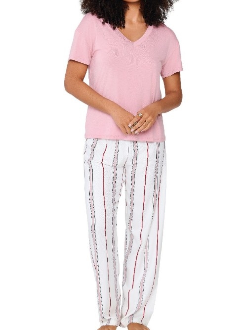 LingaDore Night 8417 rose/imprimé pyjama