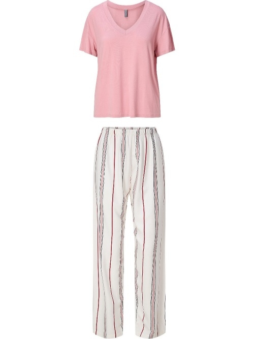 LingaDore Night 8417 rose/imprimé pyjama