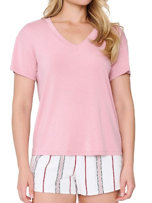 LingaDore Night 8418 rose/imprimé shortama