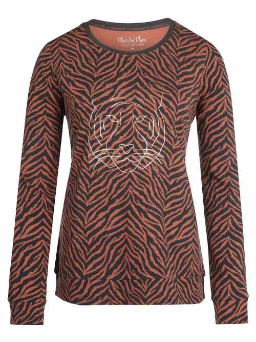 Charlie Choe Wild Nights brun/imprimé chemise de nuit