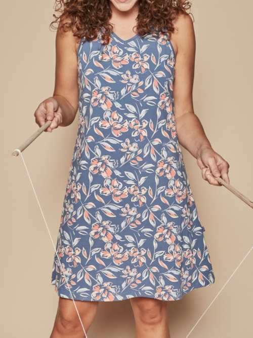 Charlie Choe Retro nights marine chemise de nuit