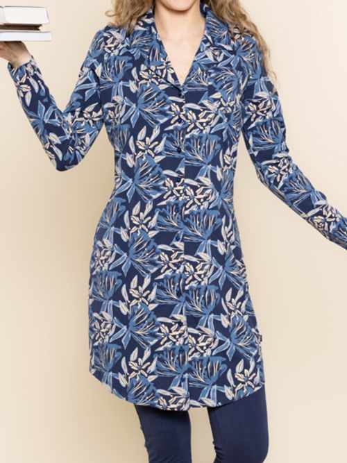 Charlie Choe Daydreams marine chemise de nuit