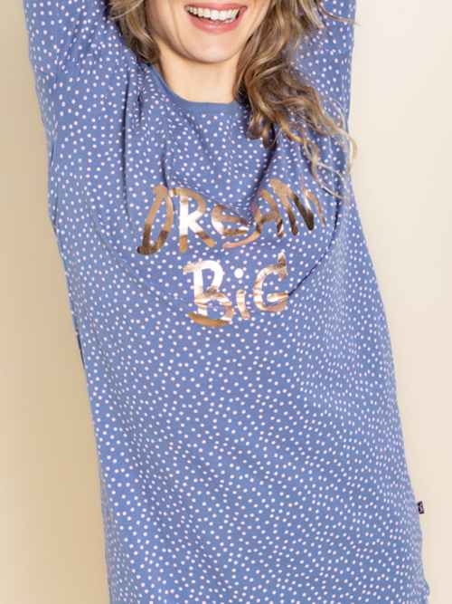 Charlie Choe Daydreams blue chemise de nuit