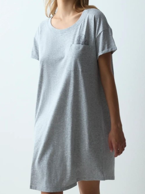 Triomphe Nightdresses gris foncé chiné chemise de nuit