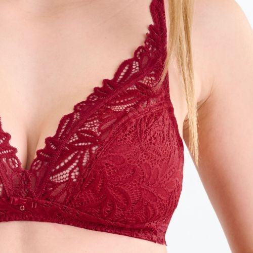 Lisca Tiara cranberry juice soutien-gorge sans armatures en dentelle