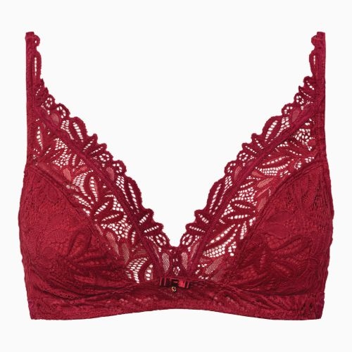Lisca Tiara cranberry juice soutien-gorge sans armatures en dentelle