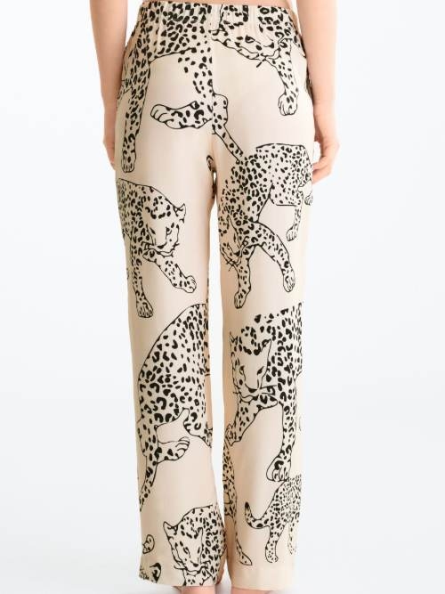 Lisca Nachtmode Tamara leopard spots pantalon de pyjama