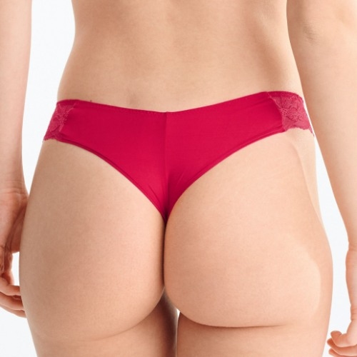 Lisca Sugarlace cherry crimson slip brésilien
