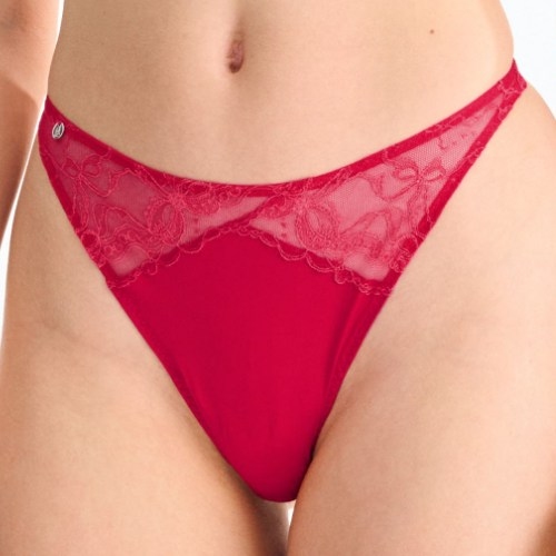 Lisca Sugarlace cherry crimson culotte string