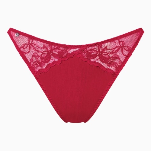 Lisca Sugarlace cherry crimson culotte string