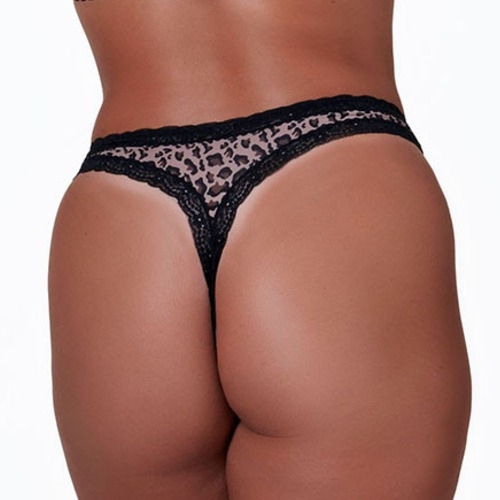 After Eden Giselle animal print culotte string