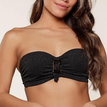 LingaDore Beach Beautiful Black Balconette Bikini Top