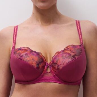 Chantelle Lily Covering underwired bra Dark Fushia Multico