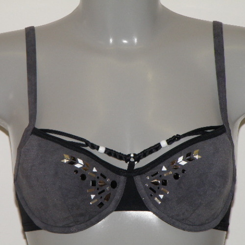 Maillots de bain Marlies Dekkers Beads grijs/zwart soutien-gorge bikini corbeille