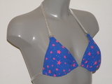 Plage de Sapph Noordwijk bleu/print soutien-gorge bikini corbeille