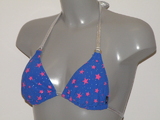 Plage de Sapph Noordwijk bleu/print soutien-gorge bikini corbeille