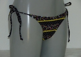 Lingadore Beach Dutchies noir/print slip de bikini