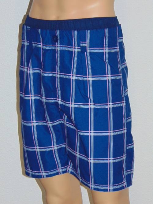 Nickey Nobel Check bleu marine/rose maillot de bain pour homme Nickey Nobel Check bleu marine/rose maillot de bain pour homme