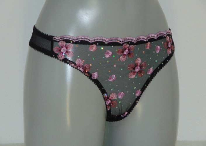 After Eden  noir/rose culotte string After Eden  noir/rose culotte string