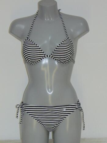 SHIWI BELLA White/Black stripe Triangle Bikinitop + Brief