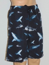 Les hommes de Shiwi Shark noir/print maillot de bain pour homme