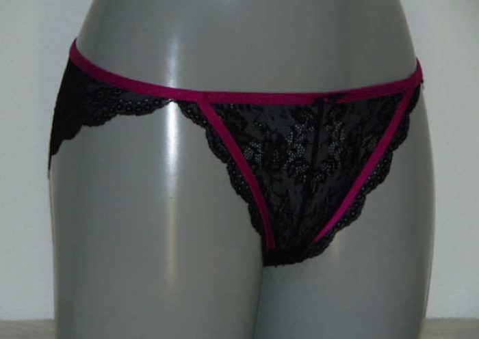 Sapph Cecilia noir/violet slip brésilien Sapph Cecilia noir/violet slip brésilien