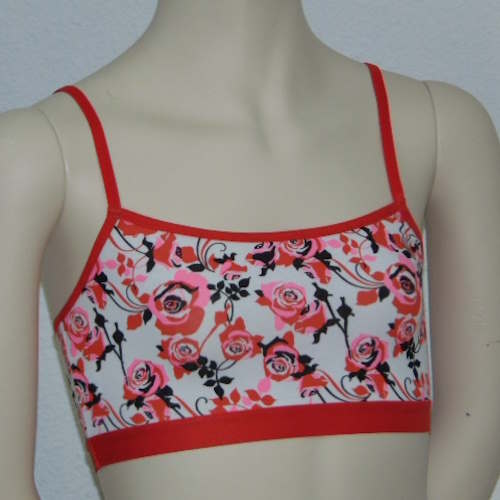 Seins et culottes bouffantes Frozen blanc/rouge top spaghetti Seins et culottes bouffantes Frozen blanc/rouge top spaghetti