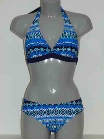 NICKEY NOBEL ELOISE Blue/Print Triangle bikini