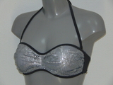 Plage de Sapph Methics Leaves gris soutien-gorge bikini corbeille