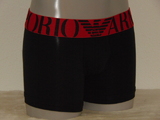 Armani Superiore noir/rouge boxer